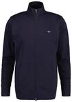Sweatshirt GANT "Sweatjacke Regular Shield Full Zip Sweat", Herren, Gr. M, blau,