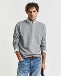 Gant Sweatshirt REG SHIELD C-NECK SWEAT mit Logostickerei auf der Brust