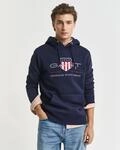 Hoodie GANT "REG ARCHIVE SHIELD HOODIE", Herren, Gr. S, blau (evening blau),