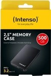 Intenso Intenso Memory Case schwarz 500GB, USB 3.0 Micro-B externe HDD-Festplatte