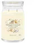 Yankee Candle Duftkerze Aromatic candle Signature large glass Soft Wool & Amber 567 g