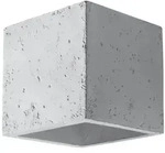 SOLLUX lighting Wandleuchte Wandleuchte Quad Beton, Nicht enthalten