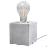 SOLLUX lighting Schreibtischlampe Tischleuchte Ariz Beton, Nicht enthalten