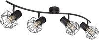 GLOBO LIGHTING Deckenspot PRISKA, ohne Leuchtmittel, Strahler Schwarz, beweglich, E27