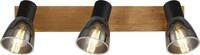 GLOBO LIGHTING Deckenspot CLAUDE, ohne Leuchtmittel, Strahler Holz/Schwarz,