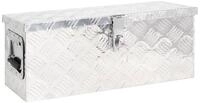 vidaXL Werkzeugbox Aufbewahrungsbox Silbern 60x23,5x23 cm Aluminium (1 St)