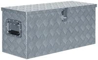 vidaXL Werkzeugbox Aluminiumkiste 80&times;30&times;35 cm Silbern (1 St)