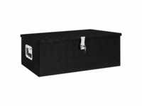 vidaXL Werkzeugbox Aufbewahrungsbox Schwarz 90x47x33,5 cm Aluminium (1 St)...