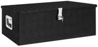 vidaXL Werkzeugbox Aufbewahrungsbox Schwarz 90x47x33,5 cm Aluminium (1 St)
