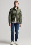 Steppjacke SUPERDRY "FUJI PRINT PADDED JACKET", Herren, Gr. S, gr&uuml;n (schwarz moss