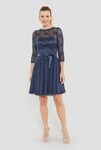 SWING Cocktailkleid - Cocktailkleid aus Spitze und Chiffon 3/4 Arm