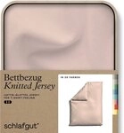Schlafgut Bettbezug Premium Bettbezug Knitted Jersey (1 St), (1 St), Ton-in-Ton