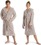 M&ouml;ve Unisex-Bademantel Superwuschel Kapuze, ideal f&uuml;r Sauna & Spa, Hotelbademantel,