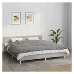 vidaXL Einziehdecke 155 x 220 cm Gewichtsdecke Grau 155x220 cm 7 kg Stoff...