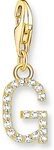 THOMAS SABO Kettenanh&auml;nger Thomas Sabo Damen-Charm 925er Silber Zirkonia