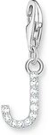 THOMAS SABO Kettenanh&auml;nger Thomas Sabo Damen-Charm 925er Silber Zirkonia