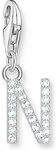 THOMAS SABO Kettenanh&auml;nger Thomas Sabo Damen-Charm 925er Silber Zirkonia