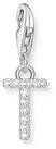 THOMAS SABO Kettenanh&auml;nger Thomas Sabo Damen-Charm 925er Silber Zirkonia