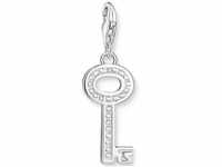 THOMAS SABO Charm-Einhänger Schlüssel weiße Steine, 0010-051-14, mit Zirkonia