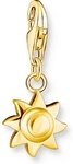 THOMAS SABO Kettenanh&auml;nger Thomas Sabo Damen-Charm 925er Silber Sonne