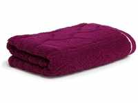 Möve Cosy Knits Strick Duschtuch - berry - 67x140 cm