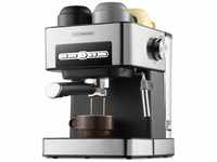 STEINBORG Espressomaschine SB-6040, Edelstahlfilter, Edelstahl Design, 15 bar,