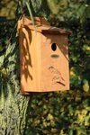 dobar Vogelhaus Nistkasten mit Siebdruckmotiv "Haussperling"