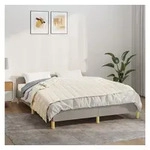 vidaXL Einziehdecke 135 x 200 cm Gewichtsdecke Hellcreme 135x200 cm 6 kg Stoff