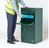 Smart Parcel Box Paketbriefkasten Extra gro&szlig;er Paketbriefkasten, Entnahme hinten &