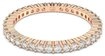 Swarovski Fingerring Matrix Tennis Vittore, mit Swarovski&reg; Kristall