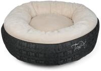 TrendPet Tierbett Hundebett "LunaBed" Beige, 100% Polyester, in 2 Gr&ouml;&szlig;en