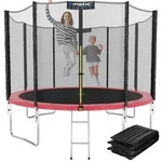 Kinetic Sports Gartentrampolin SALTO PLUS, &Oslash; 305 cm, Komplett-Set mit Leiter,