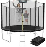 Kinetic Sports Gartentrampolin SALTO PLUS, &Oslash; 305 cm, Komplett-Set mit Leiter,