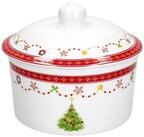 MamboCat Vorratsglas Weihnachtstraum Geb&auml;ckdose 960ml rund Porzellan Weihnachten