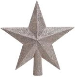 Kaemingk Christbaumspitze, Christbaumspitze Stern mit Glitzer 19cm Kunststoff, rosa