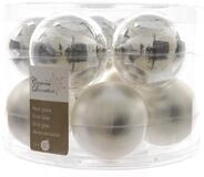 Kaemingk Weihnachtsbaumkugel Weihnachtsbaumkugeln Glas &Oslash; 6 cm 10 St&uuml;ck silber