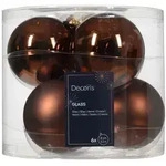 Kaemingk Weihnachtsbaumkugel, Weihnachtskugeln Glas 8cm 6 St&uuml;ck - Espressobraun
