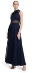 Vera Mont Abendkleid Damen r&uuml;ckenfrei Aufgesteppte B&auml;nder