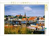CALVENDO Puzzle CALVENDO Puzzle Fischerhafen und Stadtansicht Flensburg 1000...