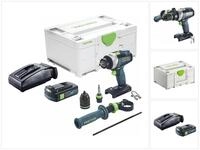 FESTOOL Akku-Schlagbohrschrauber TPC 18/4 I-Basic 18 V 75 Nm Brushless + 1x...
