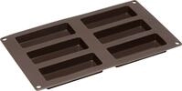 Lurch Backform f&uuml;r M&uuml;sliriegel 30 x 17,5 braun 6-fach Silikon