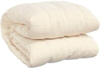 vidaXL Bett&uuml;berwurf Gewichtsdecke Hellcreme 220x235 cm 11 kg Stoff