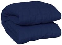 vidaXL Einziehdecke 152 x 203 cm Gewichtsdecke Blau 152x203 cm 11 kg Stoff