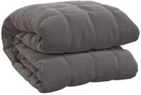 vidaXL Bett&uuml;berwurf Gewichtsdecke Grau 200x230 cm 13 kg Stoff