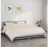 vidaXL Einziehdecke 220 x 260 cm Gewichtsdecke Hellcreme 220x260 cm 11 kg Stoff