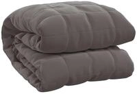 vidaXL Bett&uuml;berwurf Gewichtsdecke Grau 220x235 cm 15 kg Stoff