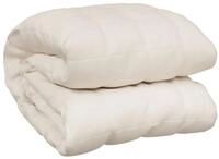 vidaXL Bett&uuml;berwurf Gewichtsdecke Hellcreme 152x203 cm 11 kg Stoff