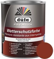d&uuml;fa Wetterschutzfarbe Premium Dauerschutzfarbe 2,5 l Holzfarbe Holzlack
