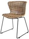 WOOOD Gartenstuhl Wings aus Rattan, 2er-Set, Natur, Geeignet f&uuml;r den Innen- und