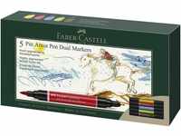 Faber-Castell Künstlerstift Faber-Castell PAP Dual Marker Tuschestift - 5er...